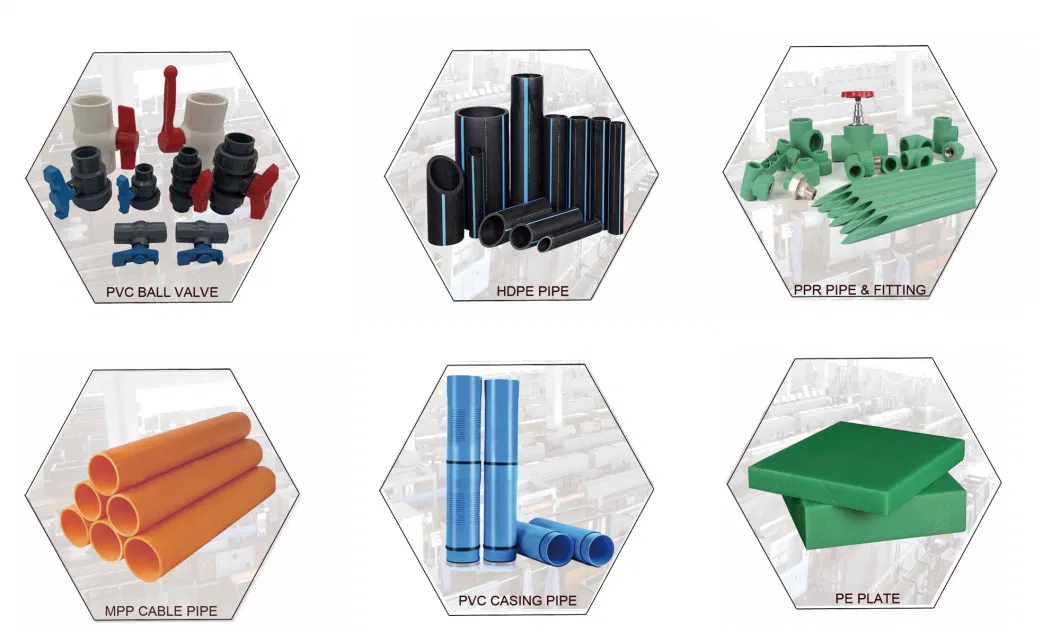 Socket End and Flush Thread End PVC Water Well Casing and Screen Pipe Blue Color for Africa, European, America Market